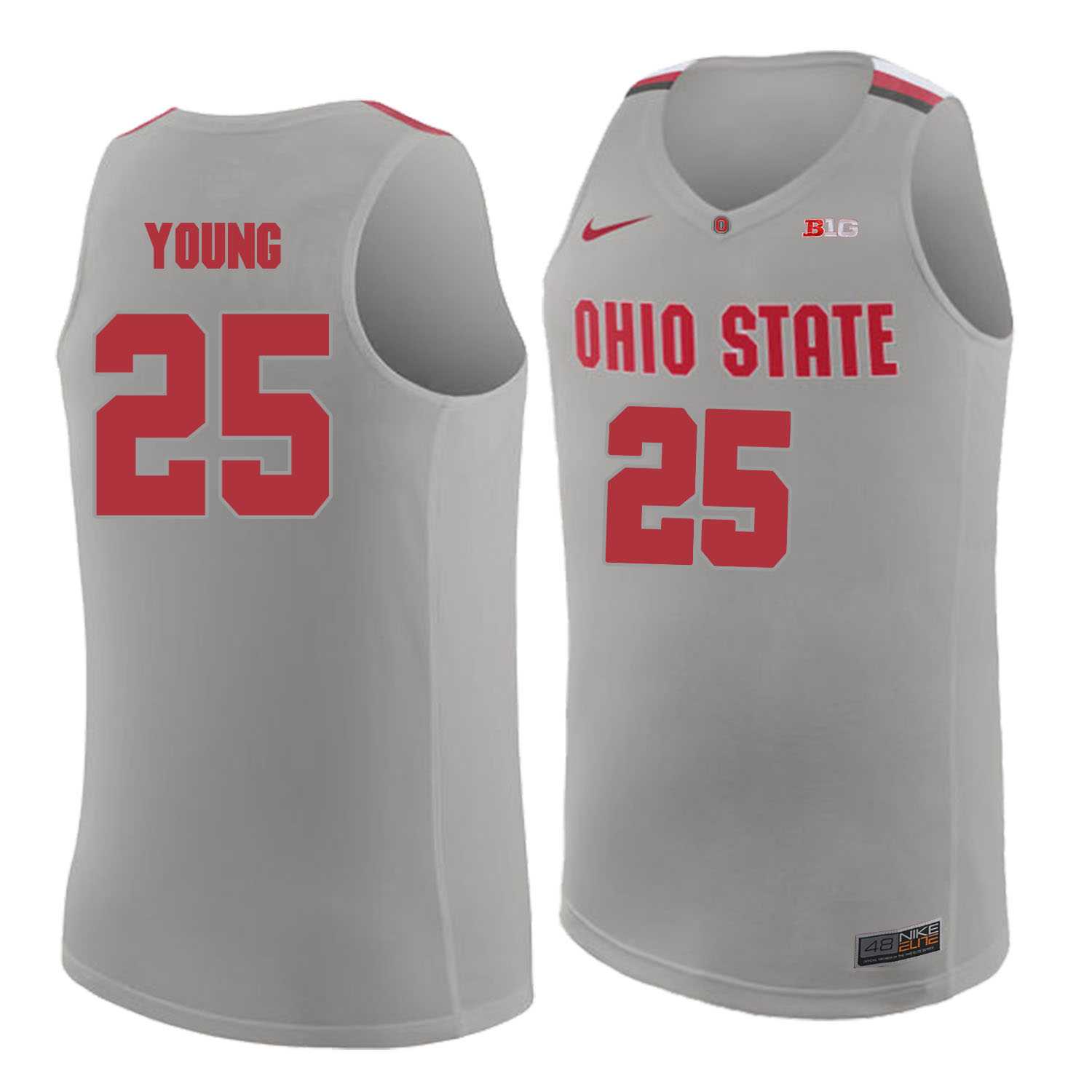 Ohio State Buckeyes #25 Kyle Young Gray College Basketball Jersey Dzhi,We sell and wholesale Ohio State Buckeyes #25 Kyle Young Gray College Basketball Jersey Dzhi on line form chian!